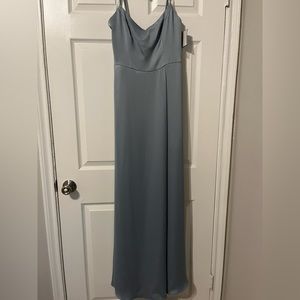 David’s Bridal - crepe-back satin spaghetti strap bridesmaid dress